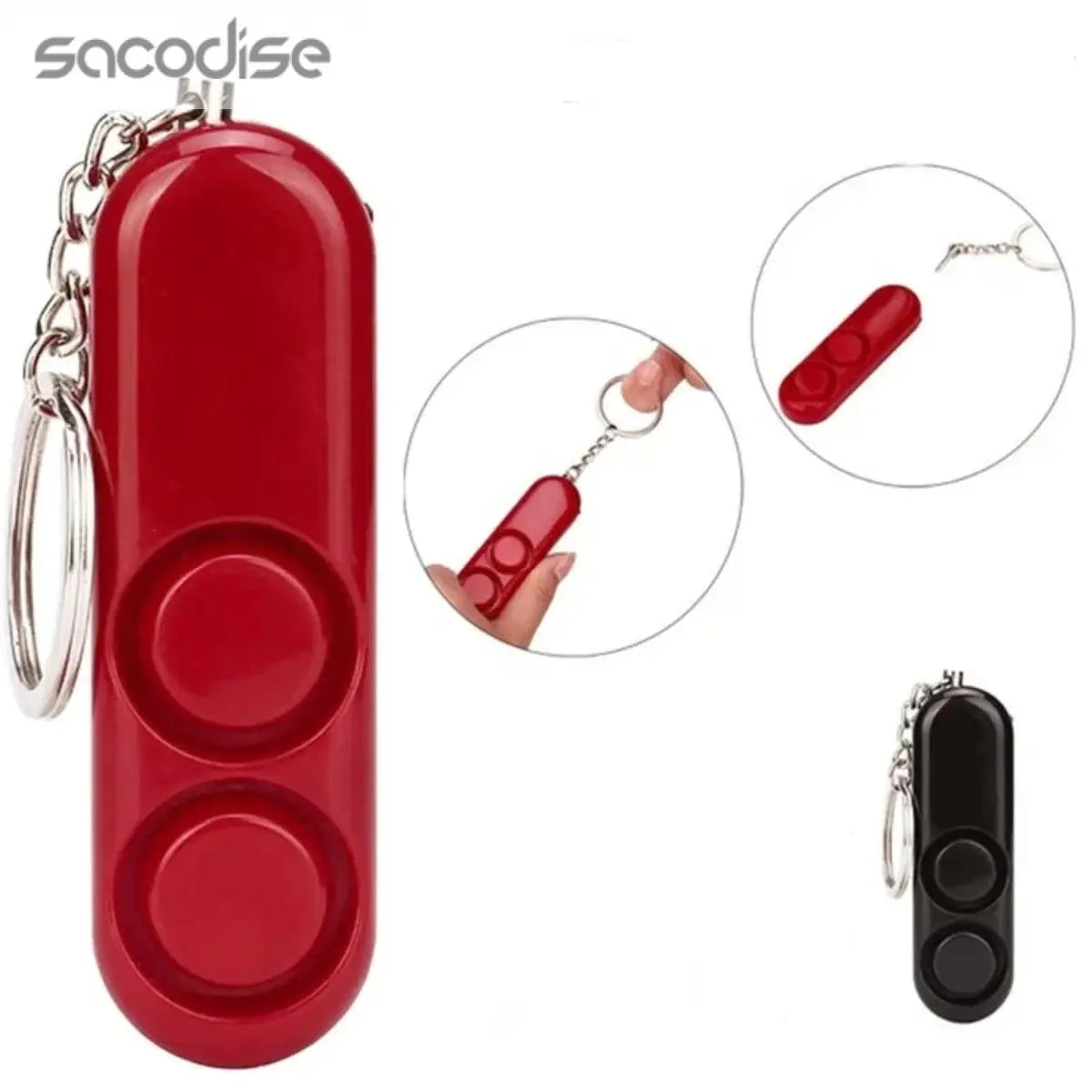 2 Pcs 120dB Self Defense Dual Speaker Extra Loud Personal Safety Alarm Yellow Pandora