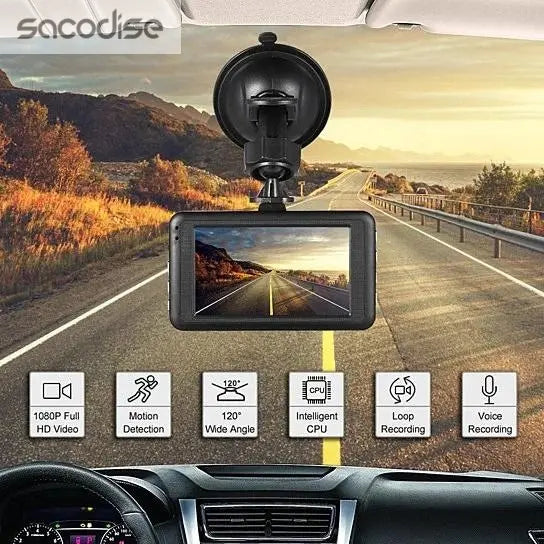 Black Box Dash Cam 1080P G-Sensor Looping Car Camera Salmon Lucky