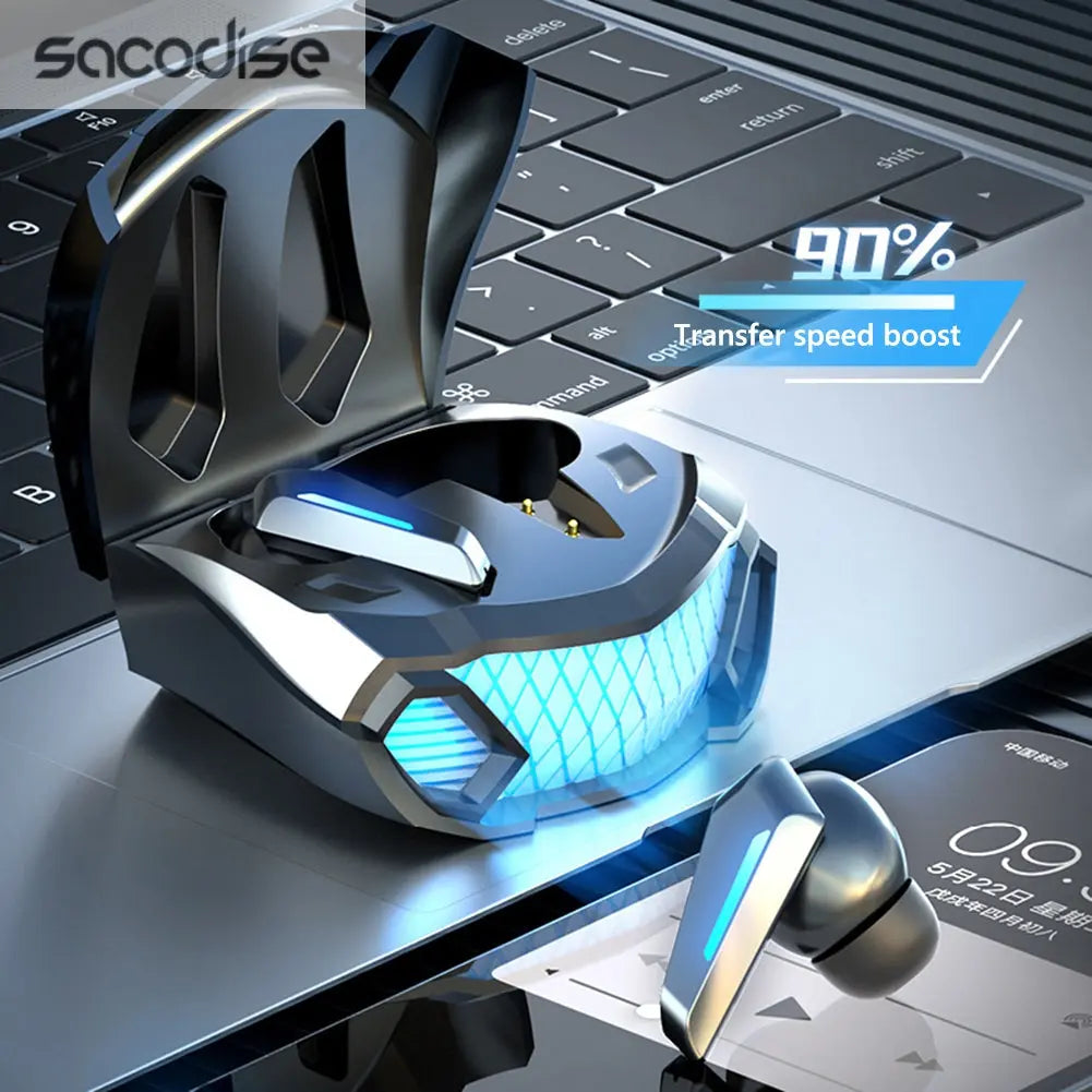 Dragon Space MX5 True Wireless Bluetooth 5.2 Gaming Earbuds Yellow Pandora