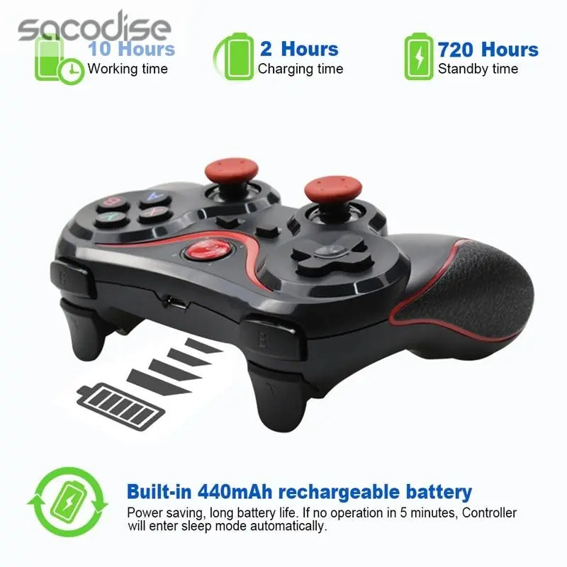 Dragon TX3 Wireless Bluetooth Mobile Gaming Controller for Android Yellow Pandora