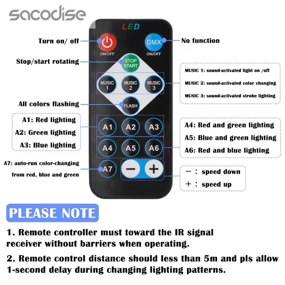 LED Party Projector Light with Sound Activation Yellow Pandora