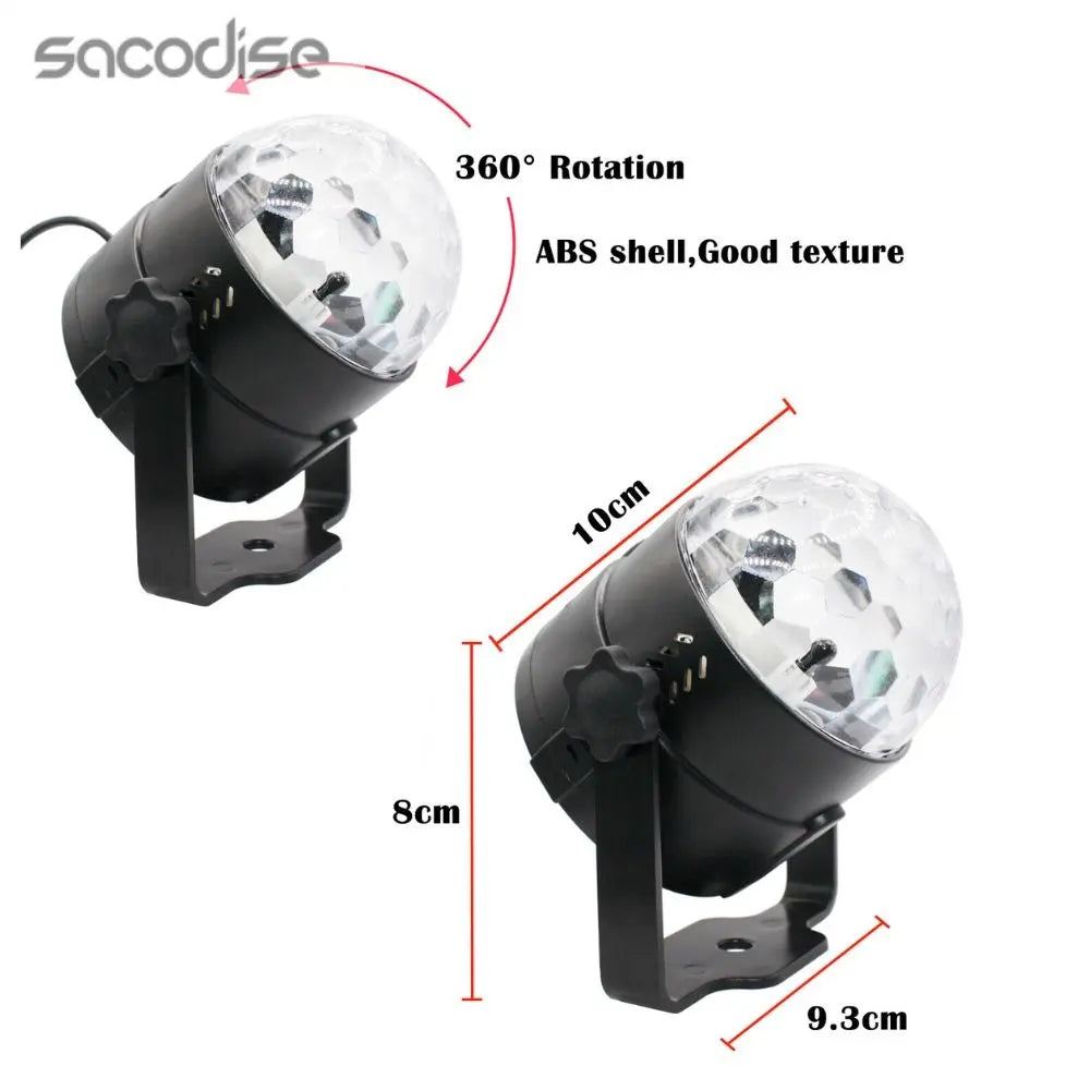 LED Party Projector Light with Sound Activation Yellow Pandora