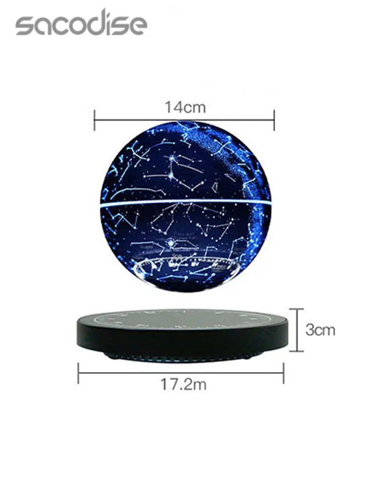 Magnetic Levitation Moon Table Lamp RGB Floating Ball Lamp Night Light Lilac Milo