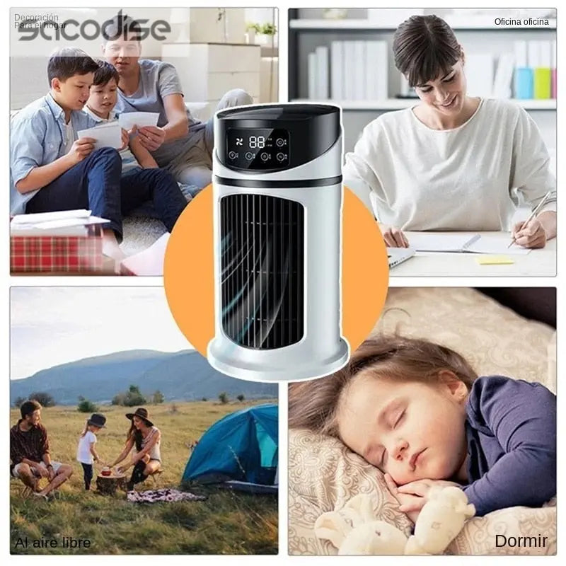 Mini Portable Water Air Cooling Fan Yellow Pandora