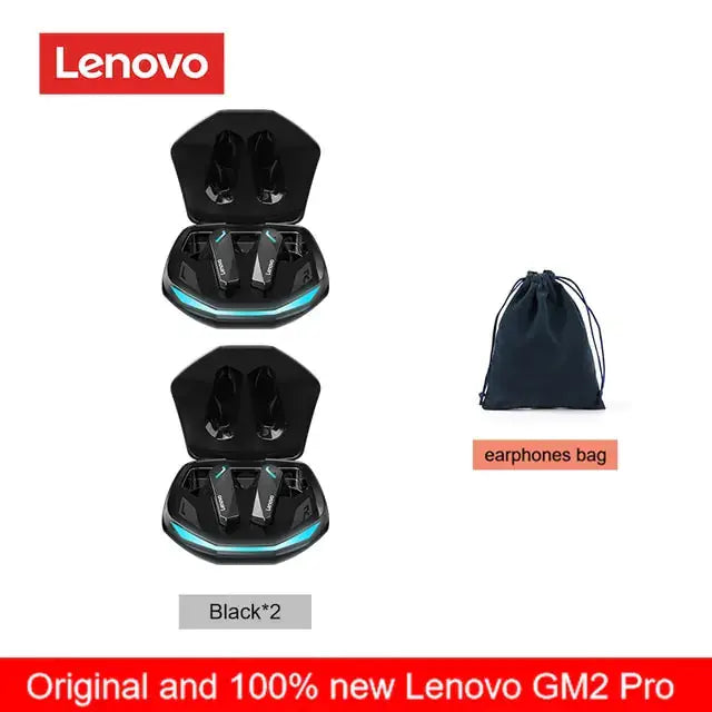 Original Lenovo GM2 Pro 5.3 Earphone Bluetooth Wireless Earbuds Low Latency Headphones HD Call Dual Mode Gaming Headset With Mic sacodise.com