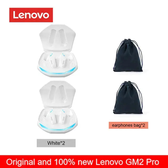 Original Lenovo GM2 Pro 5.3 Earphone Bluetooth Wireless Earbuds Low Latency Headphones HD Call Dual Mode Gaming Headset With Mic sacodise.com