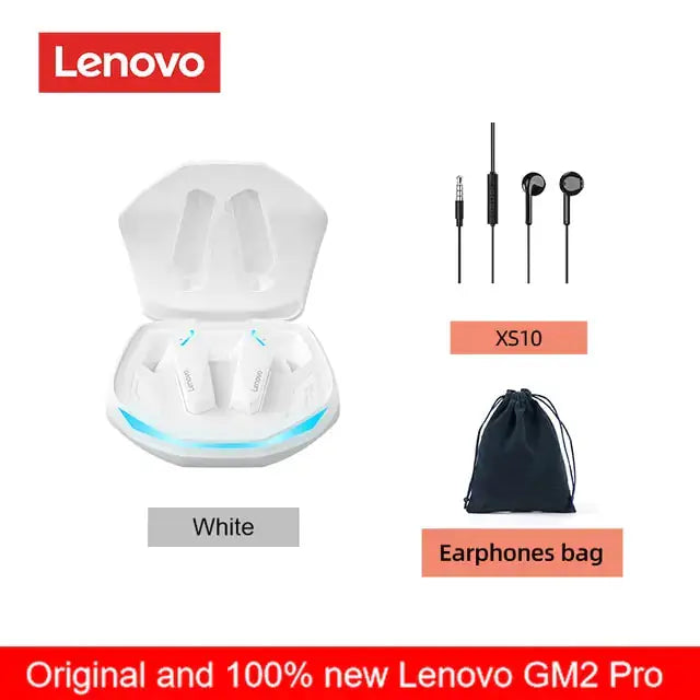 Original Lenovo GM2 Pro 5.3 Earphone Bluetooth Wireless Earbuds Low Latency Headphones HD Call Dual Mode Gaming Headset With Mic sacodise.com