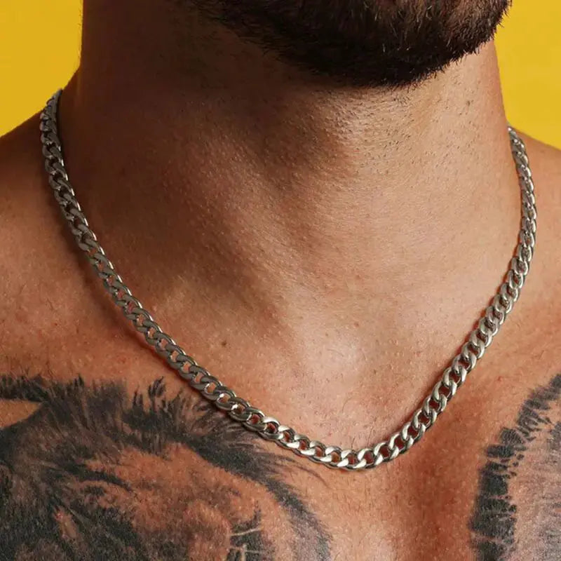 Paper Clip Chain Men Necklace sacodise.com