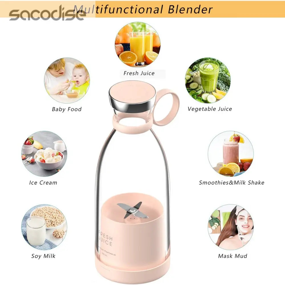 Portable On The Go Juicer Blender Yellow Pandora