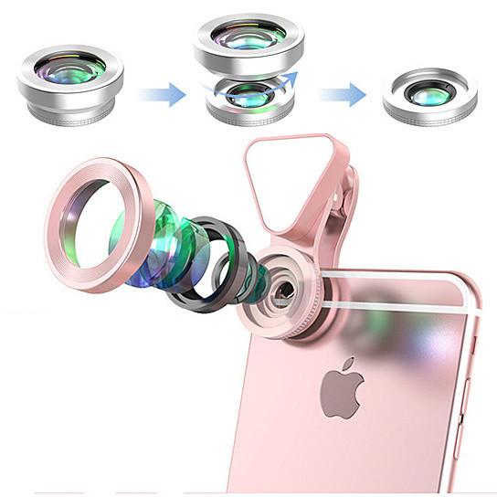 Glow Face 3 In 1 Photo Lens And Fill Lighting Clip Salmon Lucky