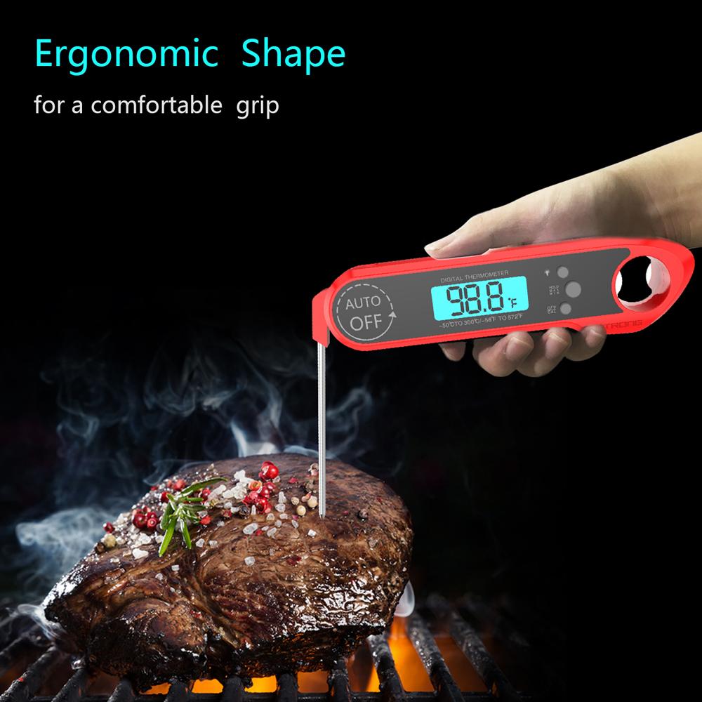 Digital Kitchen Thermometer Food Tools Electronic Cooking Probe BBQ Pink Iolaus