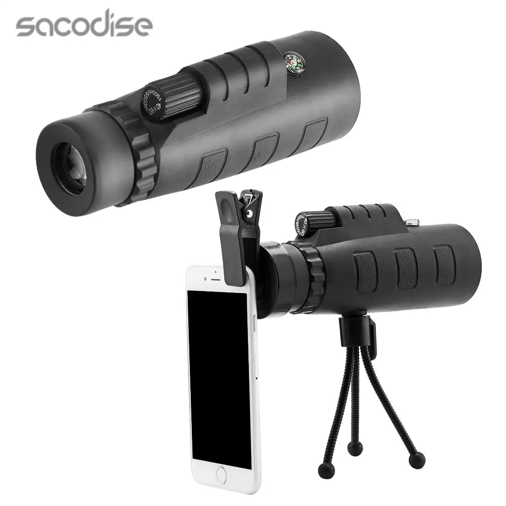 10X HD Optical Monocular Telescope with Phone Clip Teal Simba