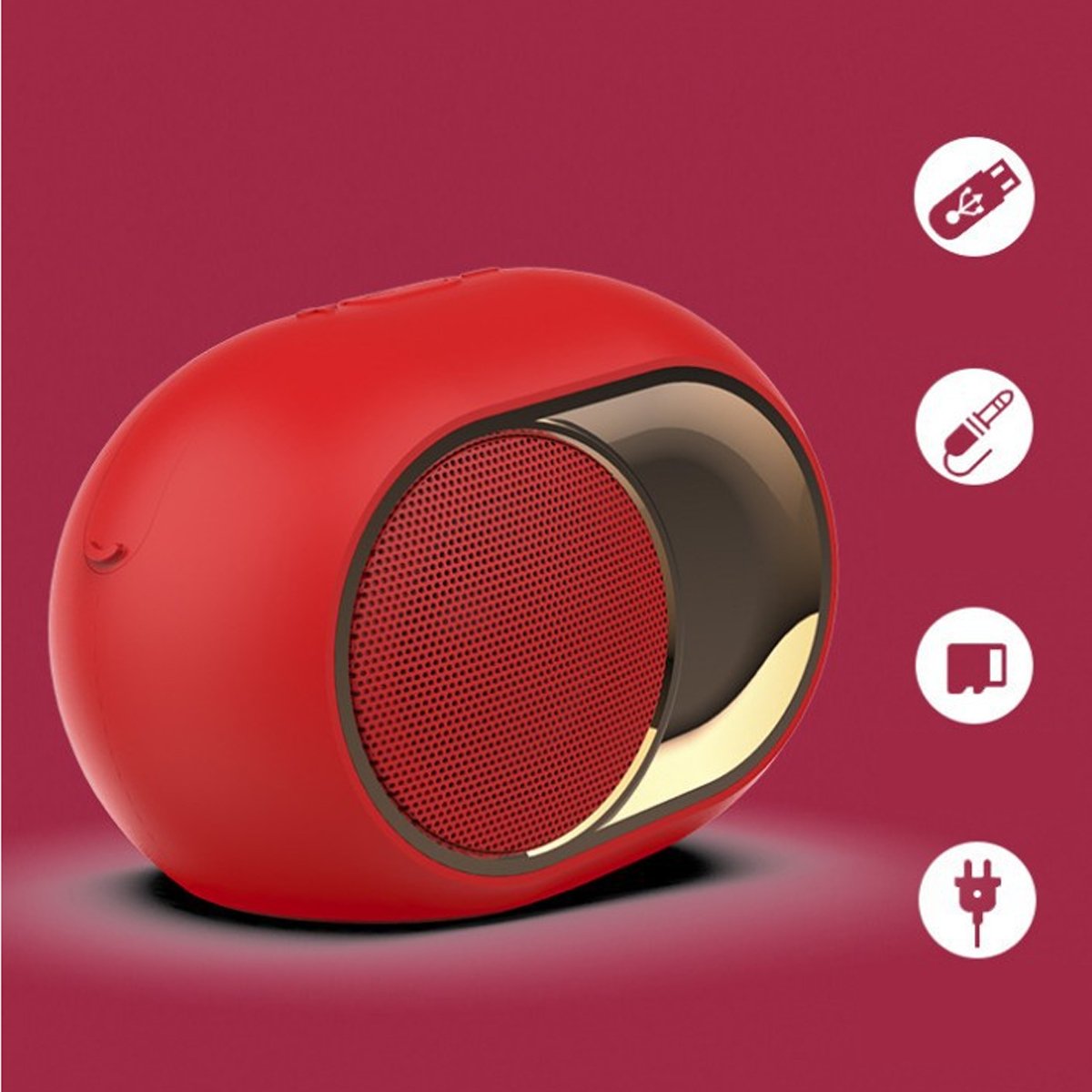 Olden Golden Bluetooth Speaker Salmon Lucky