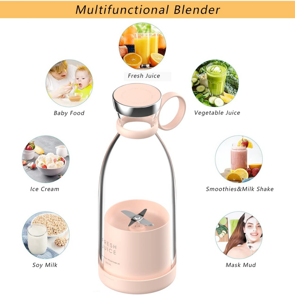 Portable On The Go Juicer Blender Yellow Pandora