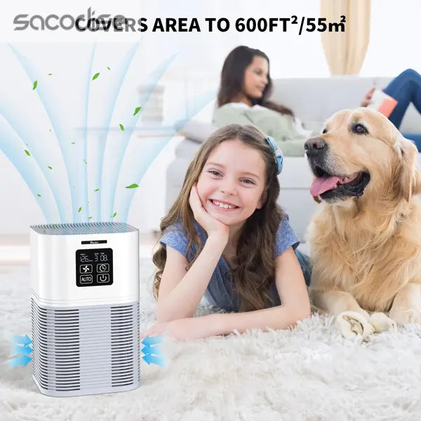 2 in 1 Air Purifier Aromatherapy diffuser Lilac Milo
