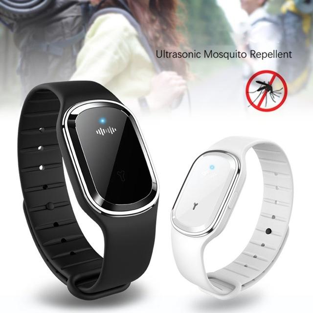 Super Shield Mosquito Repellent Watch Band Ultrasonic And Electronic Salmon Lucky