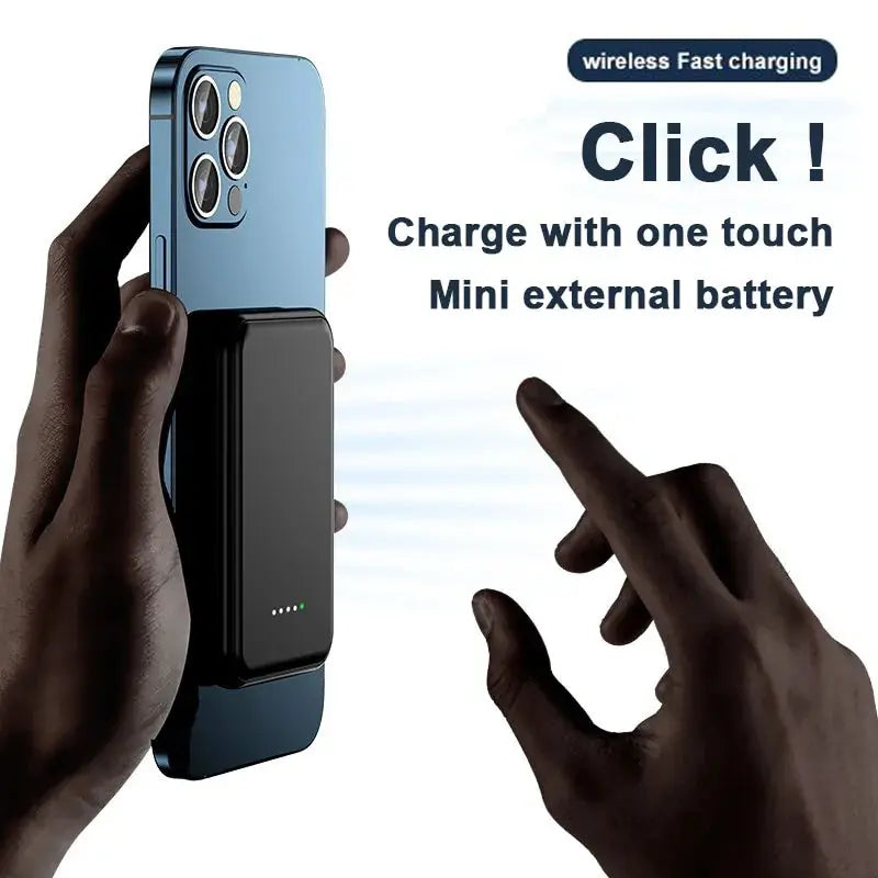 5000mAh Magnetic Wireless Power Bank Phone Charger For iphone 13 12 13Pro 12Pro Max sacodise.com