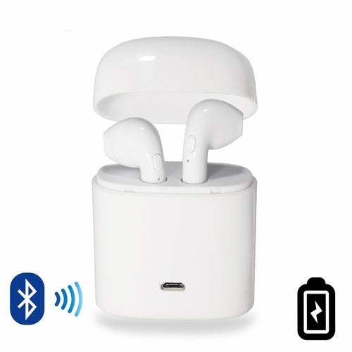 Dual Chamber Wireless Bluetooth Earphones With Charging Box Salmon Lucky