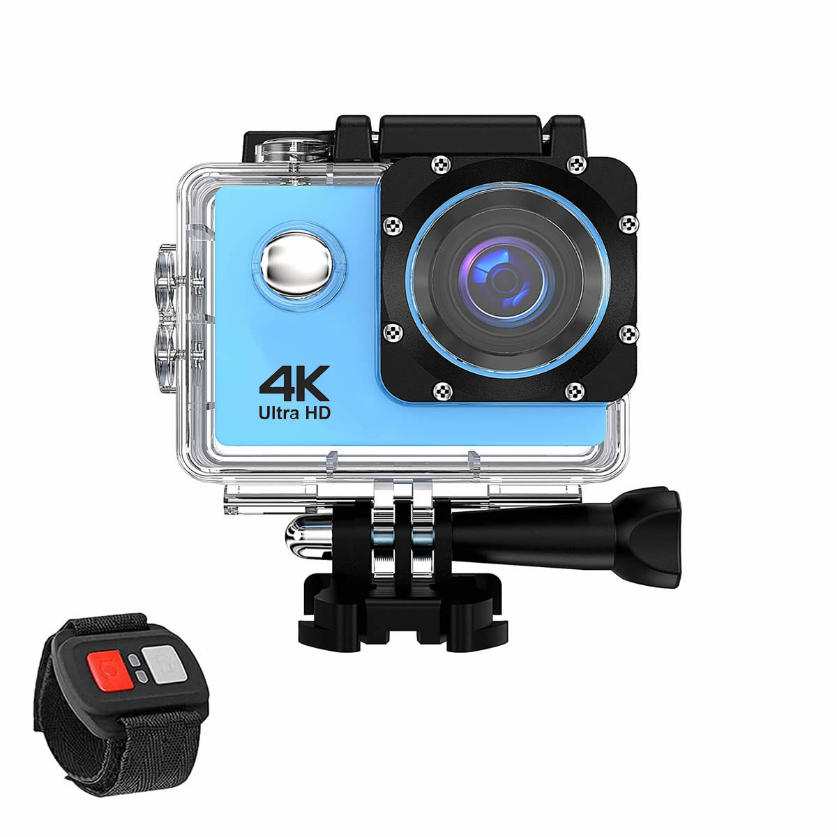 4K  Waterproof All Digital UHD WiFi Camera + RF Remote And Accessories Salmon Lucky