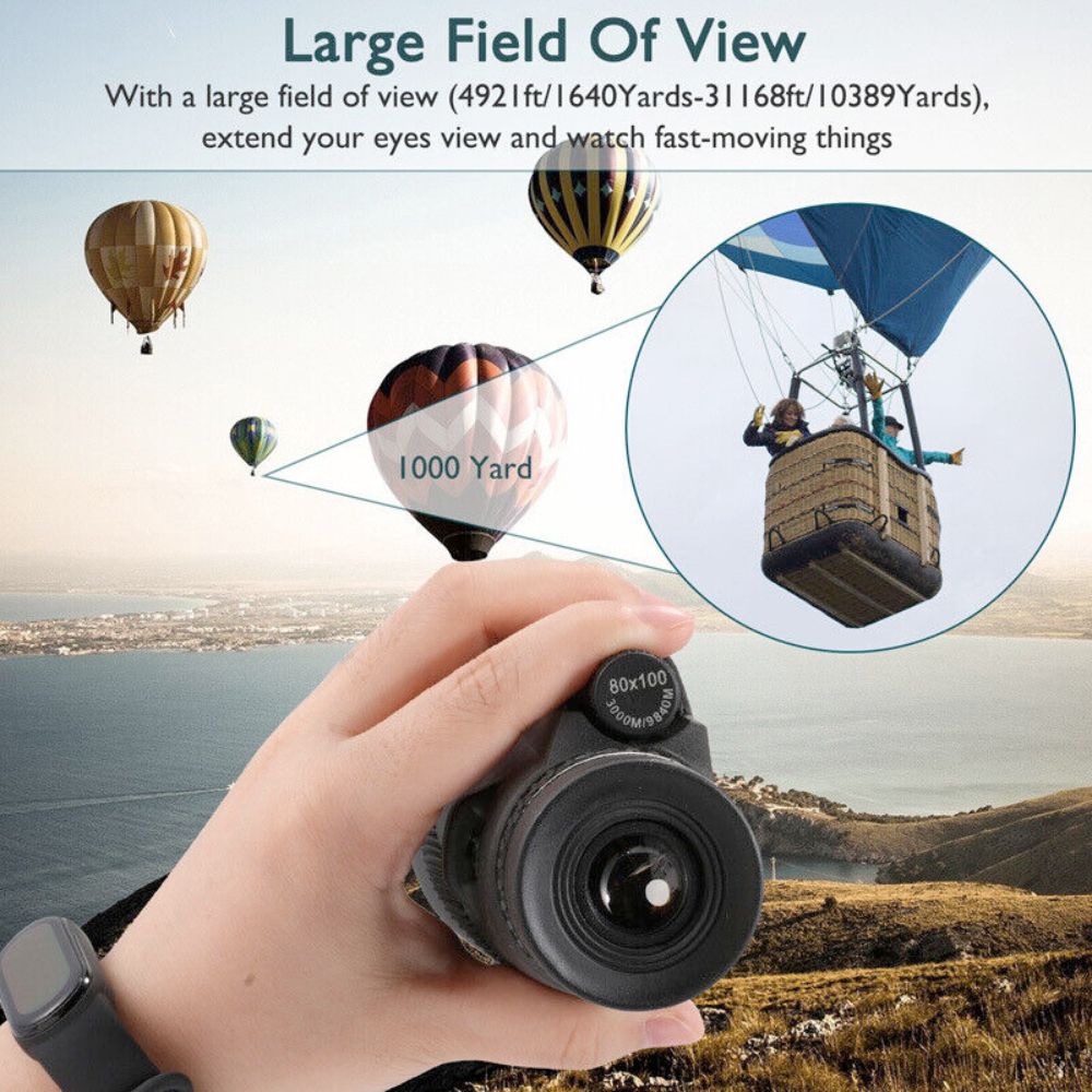 HD Monocular Tripod for Smartphones Yellow Pandora