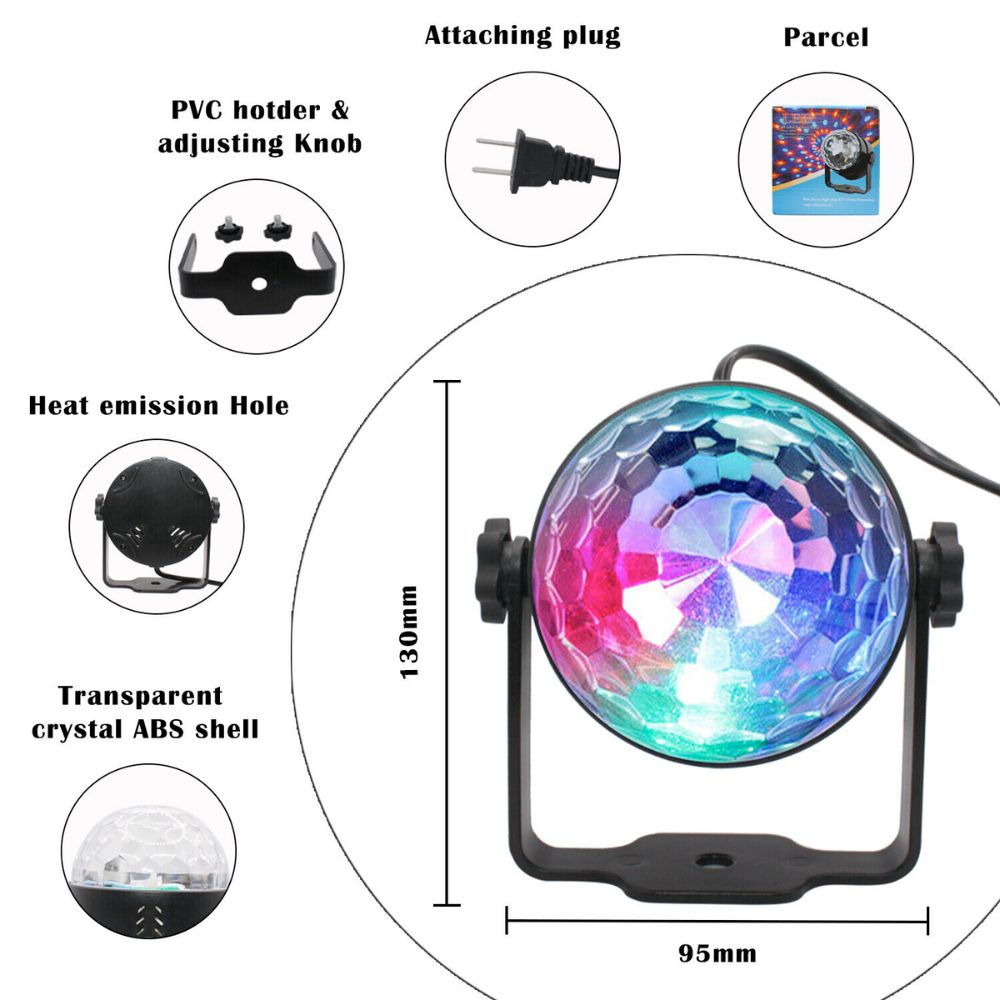 LED Party Projector Light with Sound Activation Yellow Pandora