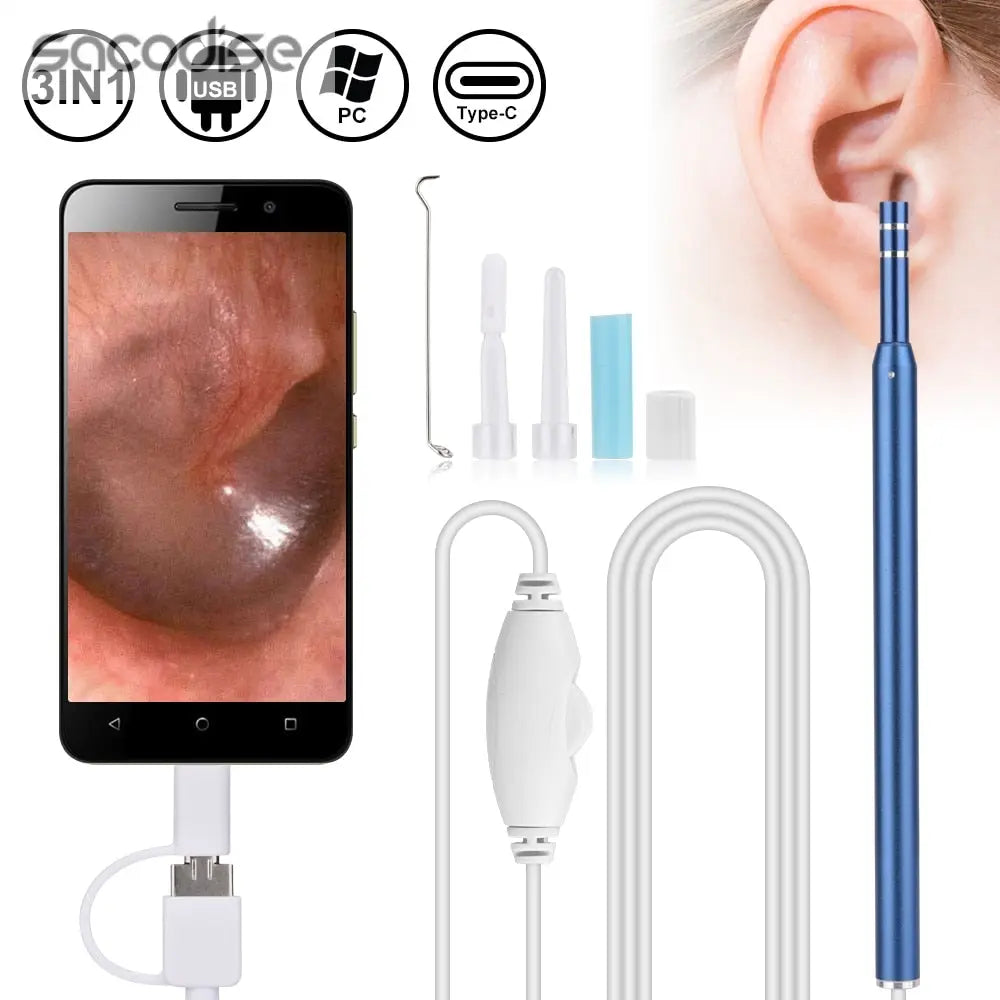 Ear Cleaning Endoscope 3 in1 USB HD Visual Ear Tan Aphrodite