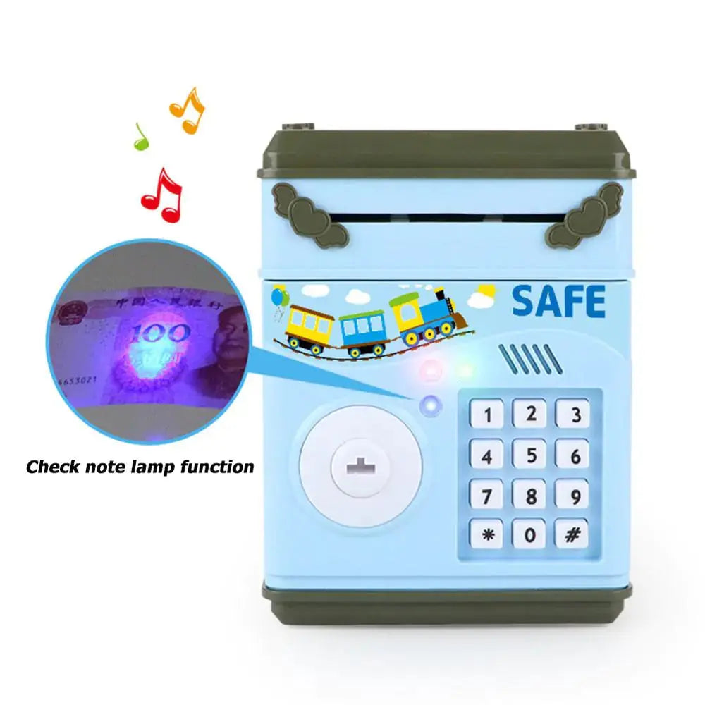 Electronic Piggy Bank ATM Mini Money Box Safety Password Chewing Coin Cash Deposit Machine Christmas Gift for Children Kids sacodise.com