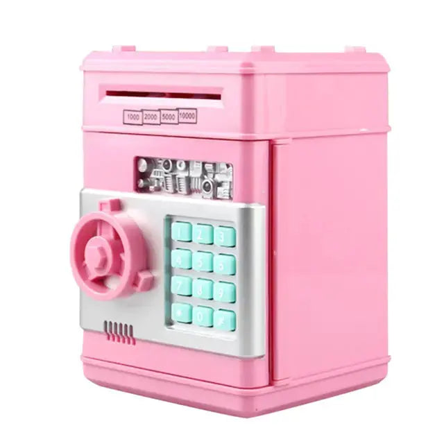 Electronic Piggy Bank ATM Mini Money Box Safety Password Chewing Coin Cash Deposit Machine Christmas Gift for Children Kids sacodise.com