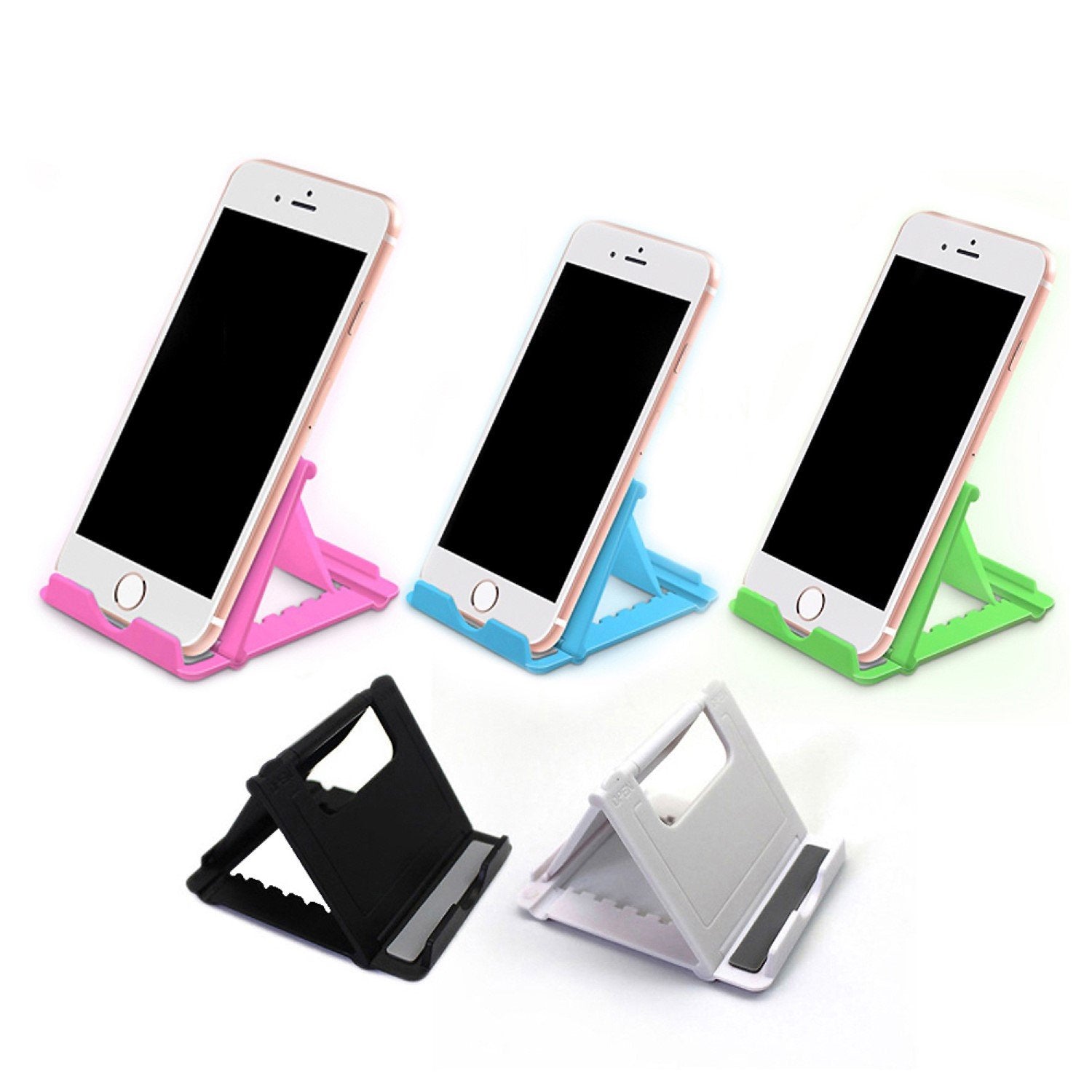 Phone/Tablet Stand, Foldable Multi-Angle Holder for Phone and Tablet Silver Atlas