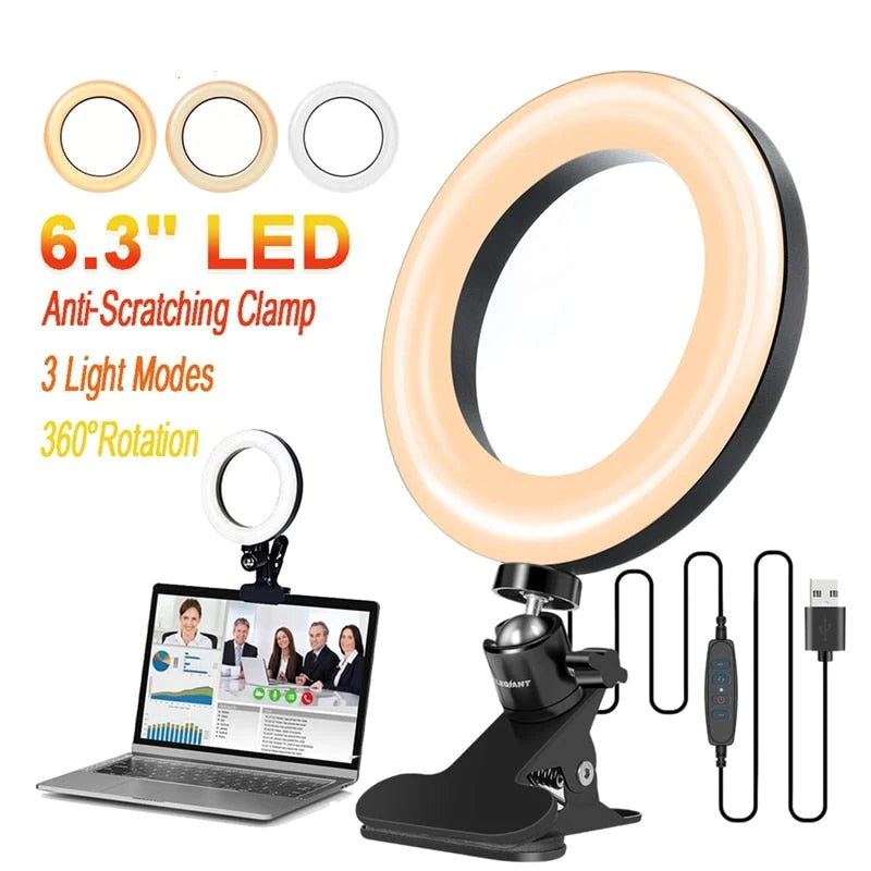 LED Ring Light for Computer Yellow Pandora