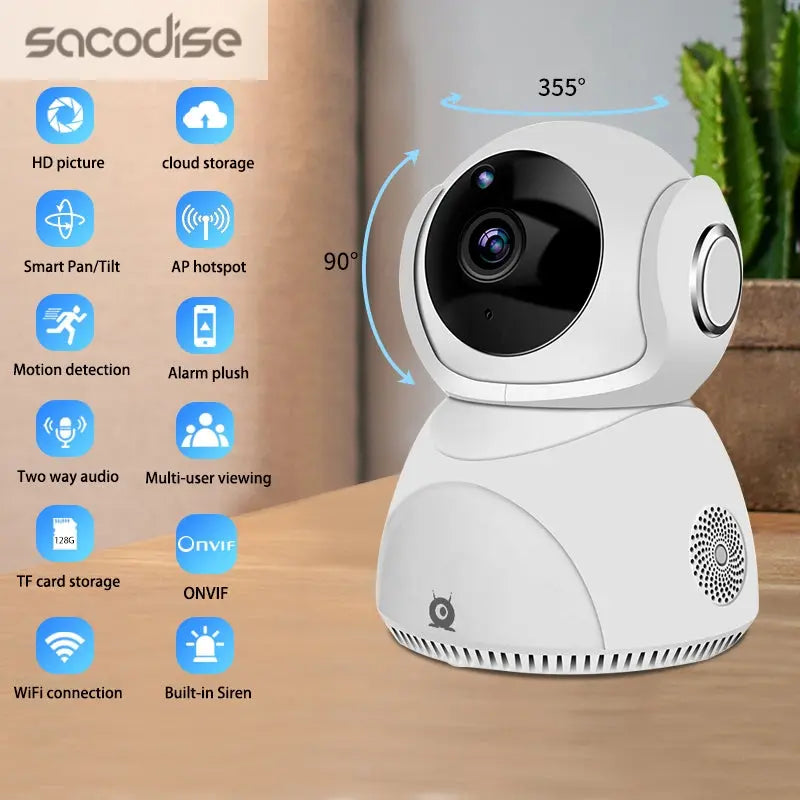 HD 1080P Camera 360° Panoramic PTZ Wireless Wifi Camera Teal Simba