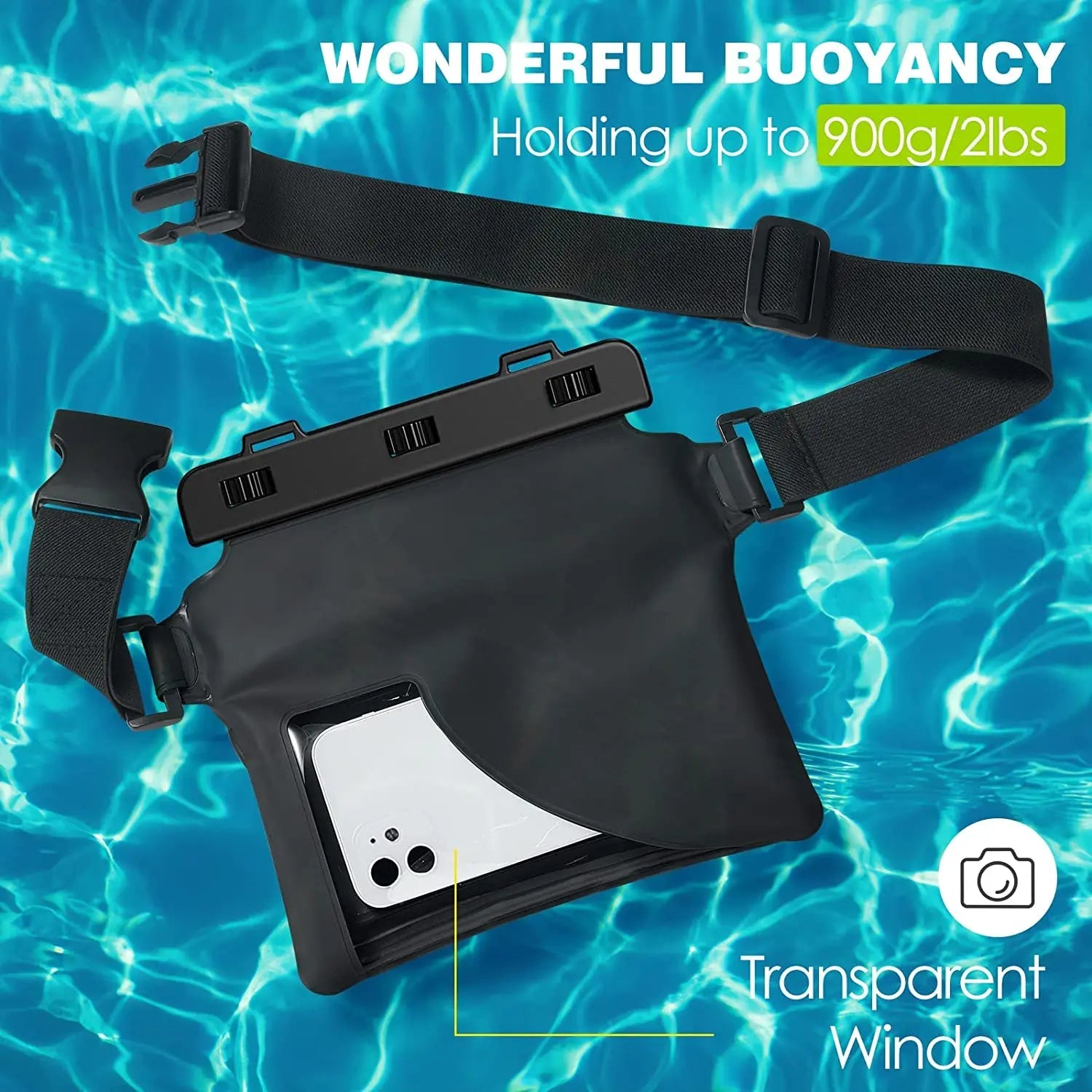 Waterproof Fanny Pack  Phone Pouch - Sexikinis Swim Raspberry Eurybia