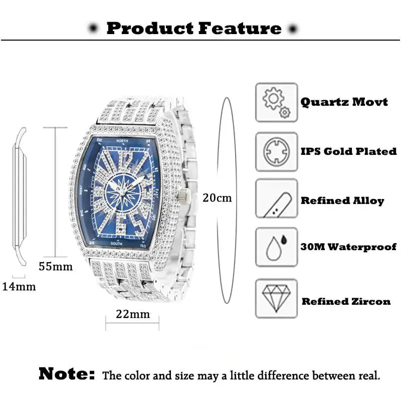 Iced Out Watch For Men sacodise.com