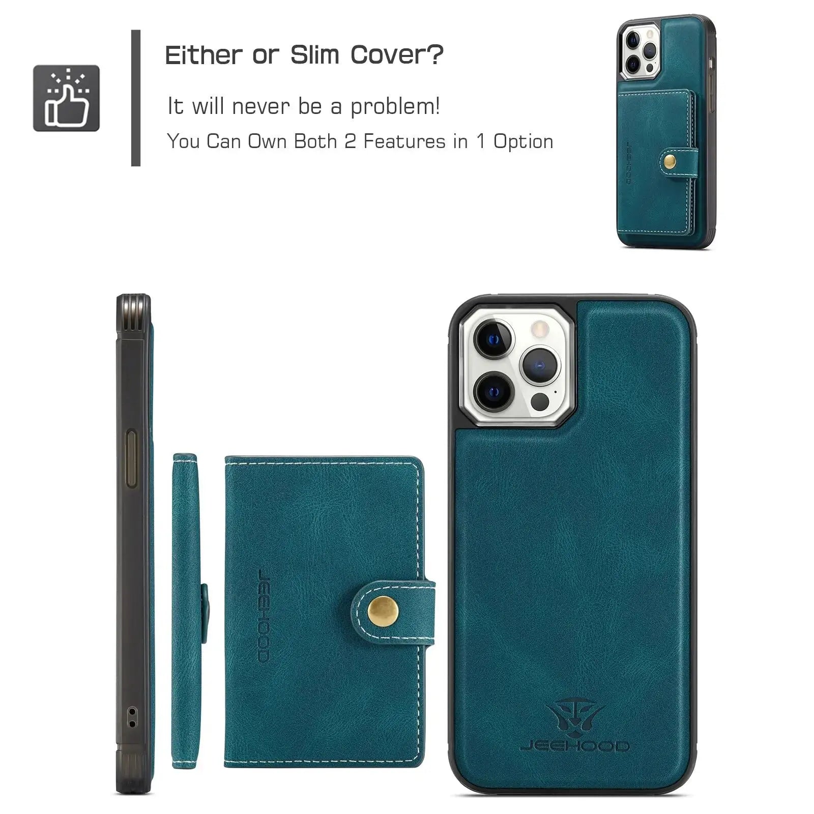 Luxury Magnetic Safe Leather Case For iPhone sacodise.com