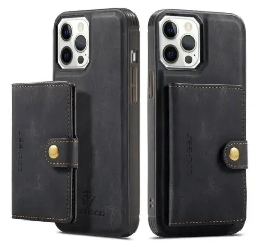 Luxury Magnetic Safe Leather Case For iPhone sacodise.com