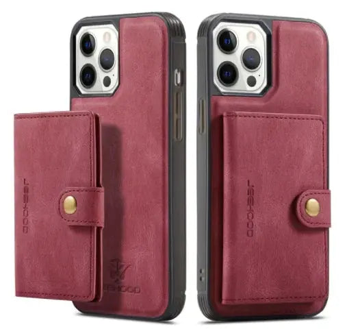 Luxury Magnetic Safe Leather Case For iPhone sacodise.com