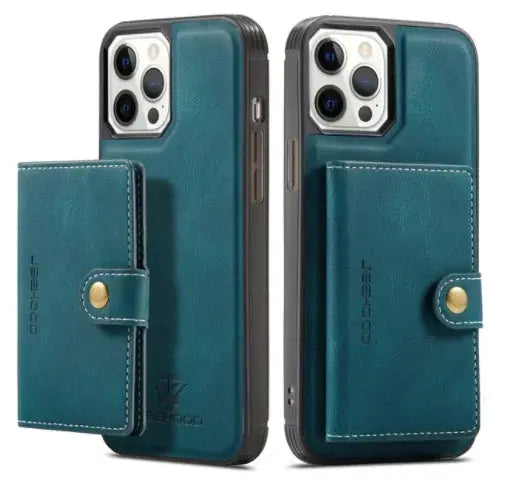 Luxury Magnetic Safe Leather Case For iPhone sacodise.com