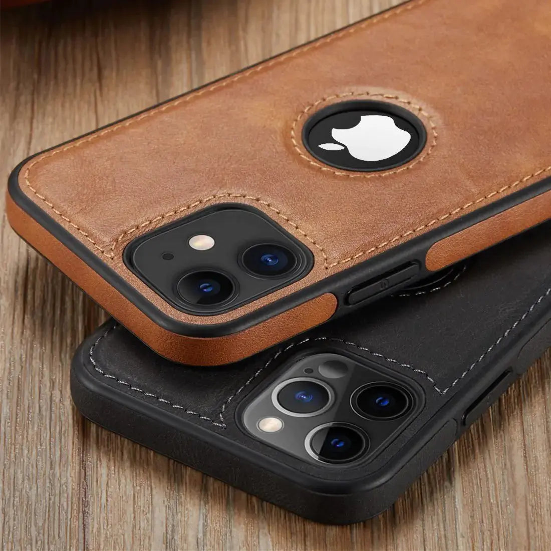 Luxury PU Leather Phone Case For iPhone 13 Pro 11 12 Pro Max XR XS Max X 7  Plus  13 Pro Max  case leather Slim Soft Back Cover sacodise.com