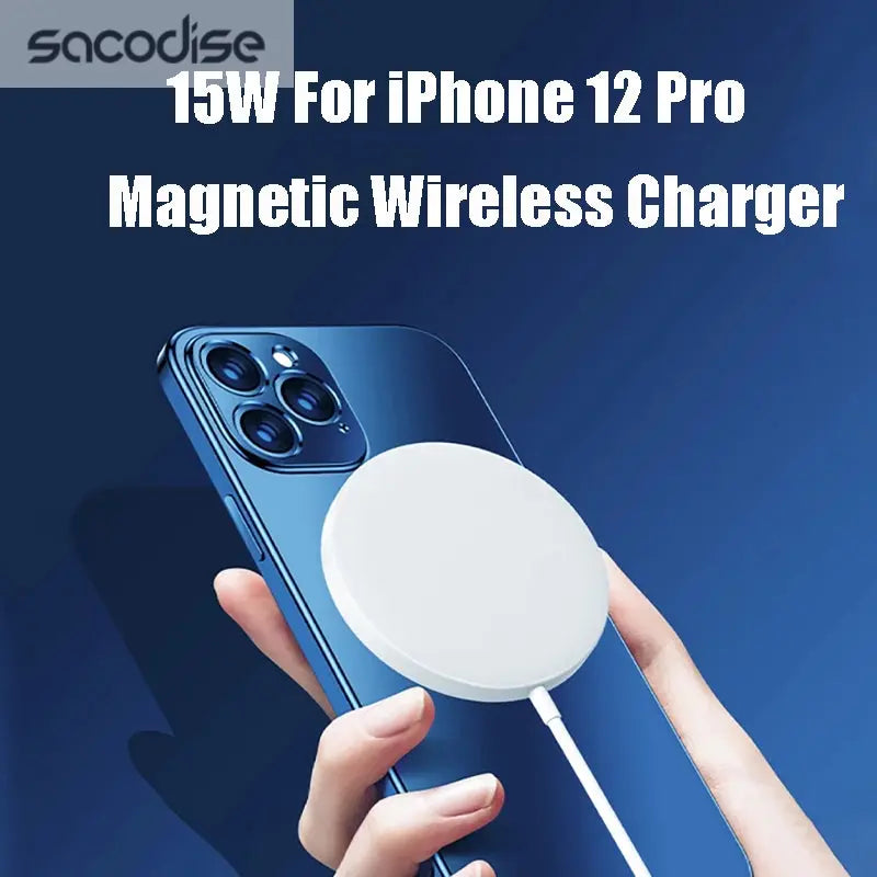 Magnetic QI Wireless Charger for Iphone12 Magsafe Huawei Samsung Teal Simba