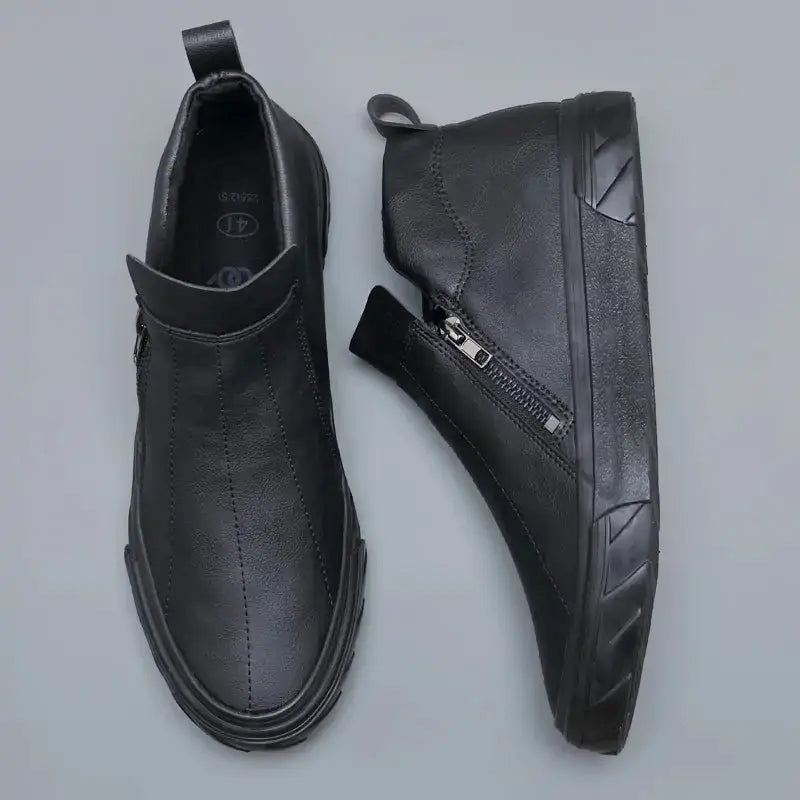 Men Vulcanized Leather Loafer Shoes sacodise.com