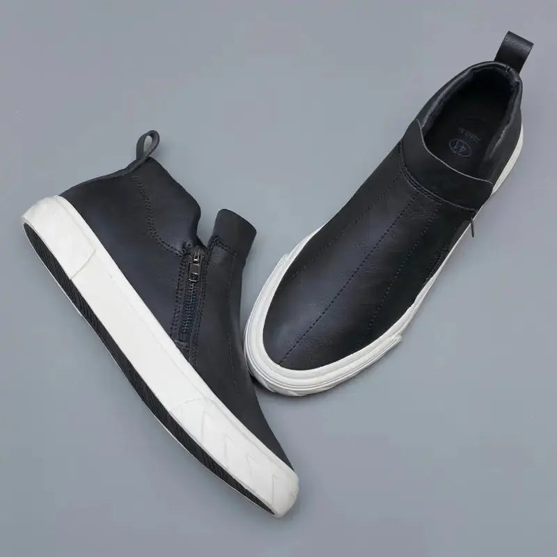 Men Vulcanized Leather Loafer Shoes sacodise.com