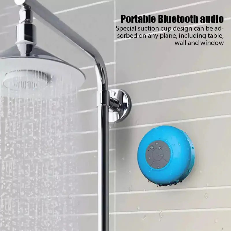 Mini Bluetooth Speaker Portable Waterproof Wireless Handsfree Speakers for Showers Bathroom Sucker Bluetooth Speaker Sound Box sacodise.com