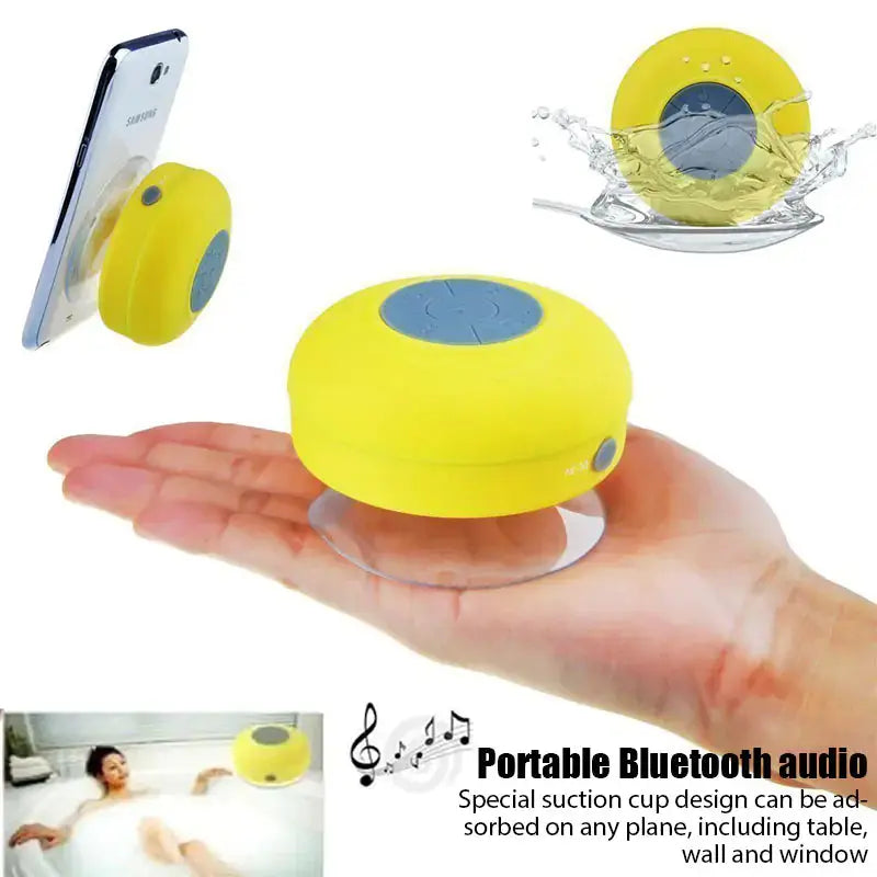 Mini Bluetooth Speaker Portable Waterproof Wireless Handsfree Speakers for Showers Bathroom Sucker Bluetooth Speaker Sound Box sacodise.com