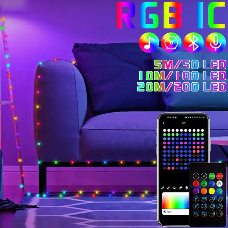 RGB Smart Fairy Lights sacodise.com