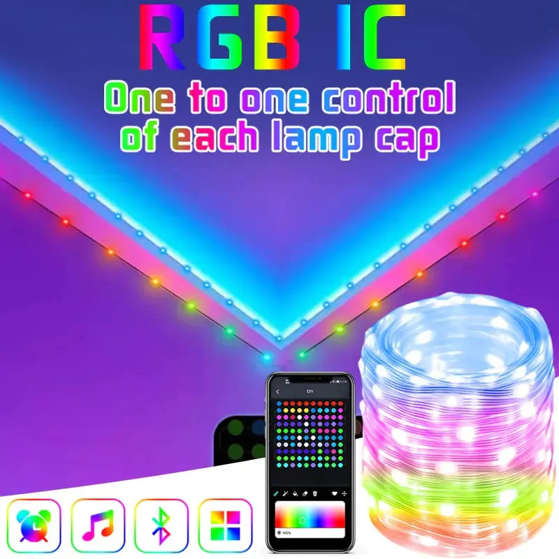 RGB Smart Fairy Lights sacodise.com