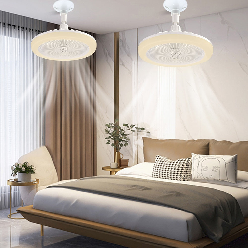 Modern LED Ceiling Fan with Light and Remote Control Yellow Pandora