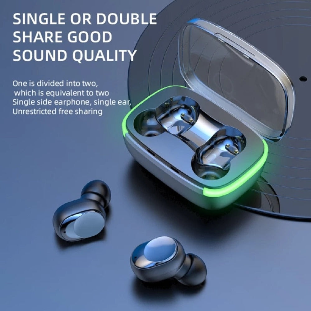 Dragon Heavy Bass True Wireless Bluetooth 5.1 earbuds Yellow Pandora