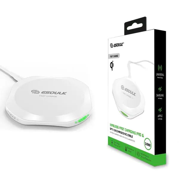 Esoulk QI Certified 10W Wireless Charging Fast Charger Pad sacodise.com