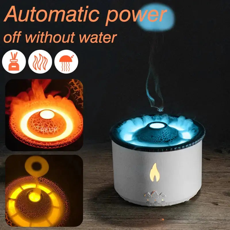 Volcanic Flame Air Humidifier Aromatherapy sacodise.com