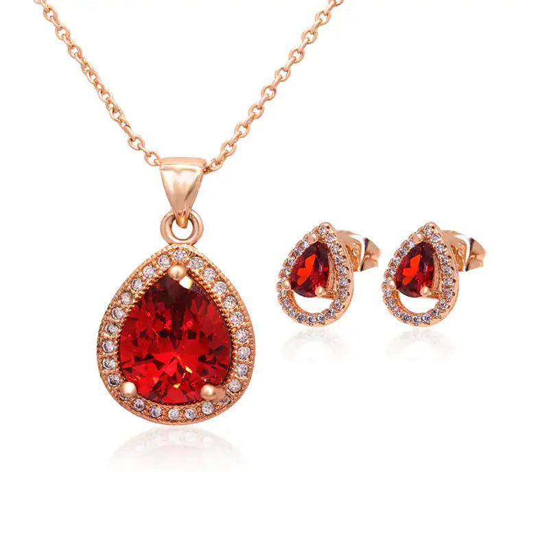 Zircon Jewelry Set sacodise.com